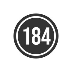 Numeric icon vector design templates
