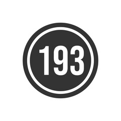 Numeric icon vector design templates