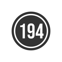 Numeric icon vector design templates