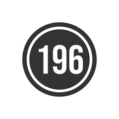 Numeric icon vector design templates