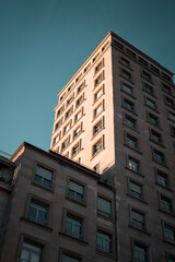 modern office building with sky