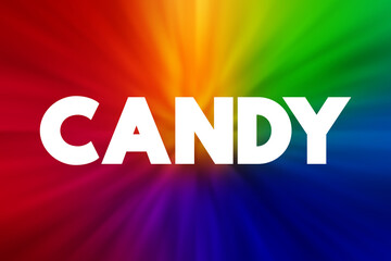 Candy text quote, concept background