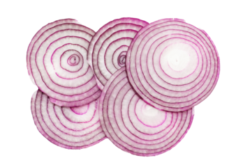 red onion slices