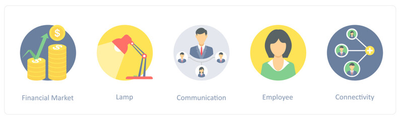 financial market, lamp