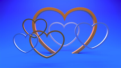 Design mock up background for Valentines day