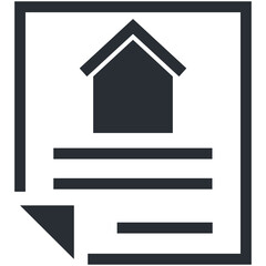 Property Papers Vector Icon