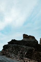 Fototapeta na wymiar rocks and sky