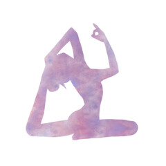women in yoga pose