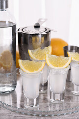Freshly squeezed lemon juice paired with vodka offers a sophisticated twist on the drink. Serve in shots with salt.