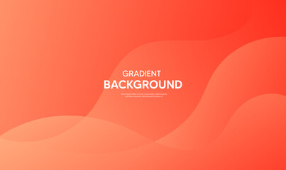 Abstract background with wave, Orange banner