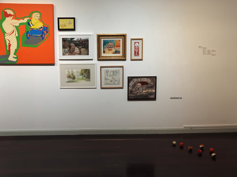 Art collection of the MU.SA museum of art in Sintra Portugal