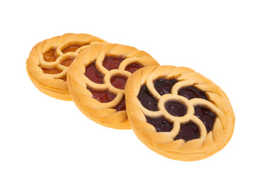 cookies with jam isolated