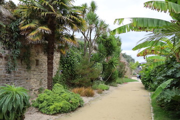 Le jardin de la retraite, ville de Quimper, département du Finistère, Bretagne, France