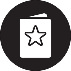 greeting card glyph icon