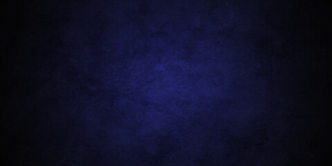 Dark black and blue stone concrete grunge wall texture and backdrop background anthracite panorama. Panorama dark black or blue slate background or texture.	