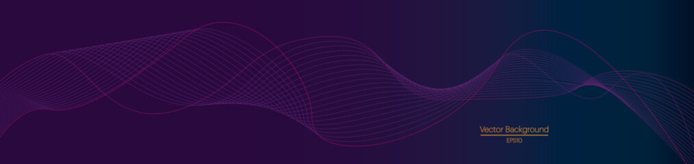 Smoke abstract background with curve shape. Usable for poster, wallpaper, cover and flyer. Colored wave lines like smoke. Colorful fluid poster.