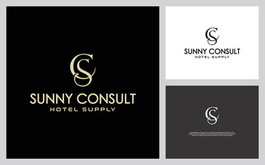 Letter cs logo design using letter c and s , cs monogram