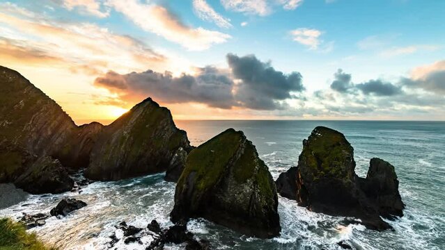 Nohoval Cove, Sunrise Timelapse Video, Wild Atlantic Way, Kinsale Ireland