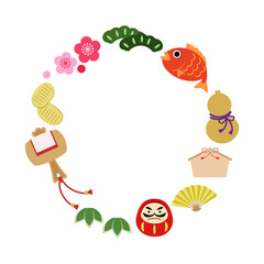 縁起物のフレーム