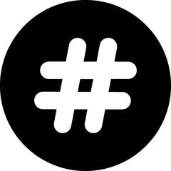 Hashtag sign