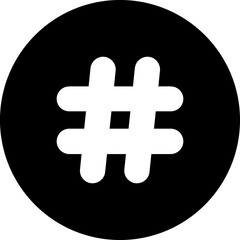 Hashtag sign
