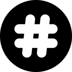 Hashtag sign