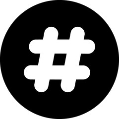 Hashtag sign
