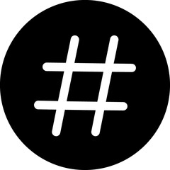 Hashtag sign