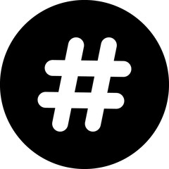 Hashtag sign