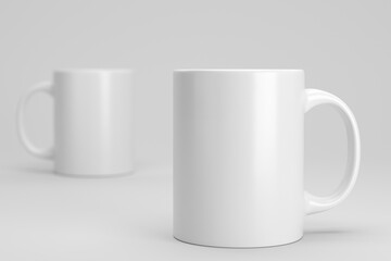 Mug mockup / white coffee cup template
