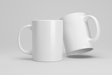 Mug mockup / white coffee cup template