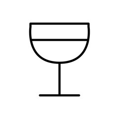 Wine glass vector isolated on white background