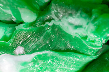 green meat texture with drops
