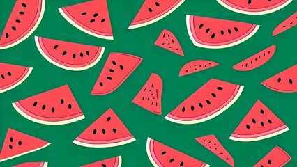 Tropical Fruits, Colorful and Fun Background Image with generative AI.
