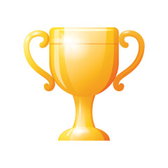 Game UI asset. Gaming user interface trophy cup icon. vector illustration - obrazy, fototapety, plakaty