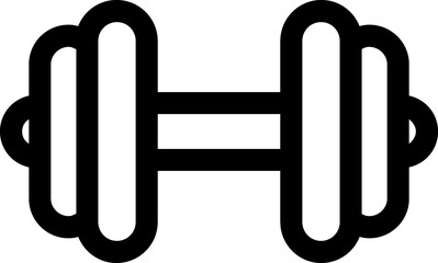 Gym, bodybuilding outline icon