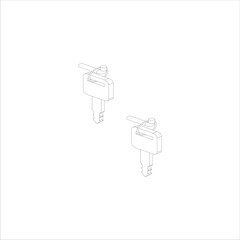 vector stock keylock illustration design