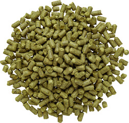 Hop pellets for brewing