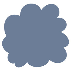 Organic Abstract Shape Hand Drawn Illustration