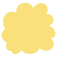 Organic Abstract Shape Hand Drawn Illustration