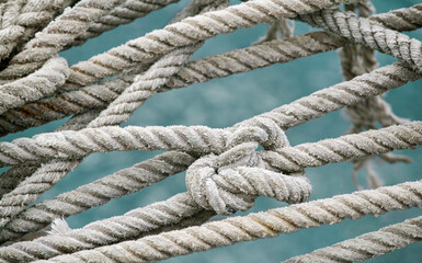 Fototapeta na wymiar Seile und Knoten ropes and knots
