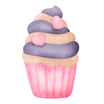 recommend clip art: watercolor cupcake clipart.