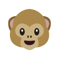 monkey face emoji vector symbol sign illustration