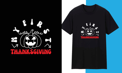 Fall Autumn Creative Trendy Typography T shirt Design