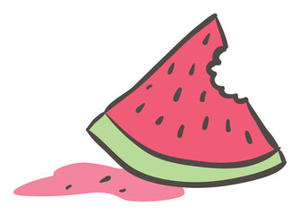 Watermelon - hand drawn illustration