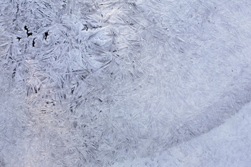 France,île de France,forêt de Rambouillet : ru glacé en hiver