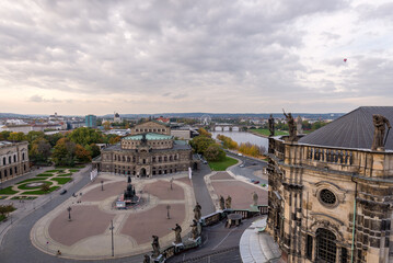 Naklejka premium view on Zwinger in Dresden