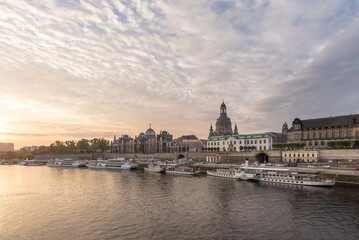 sunset over dresden