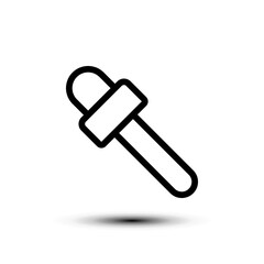 Dropper icon. flat design vector illustration for web and mobile