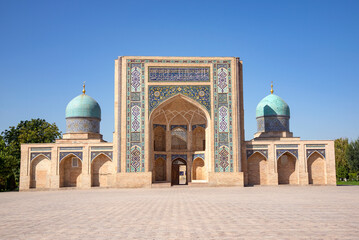 Medieval madrasah of Barak Khan close-up. Tashkent, Uzbekistan